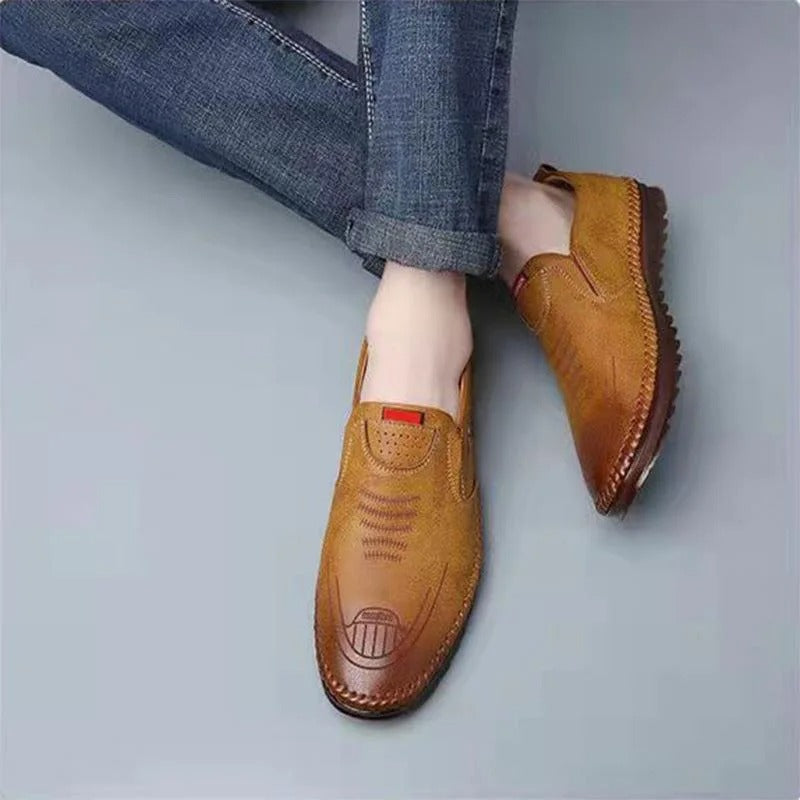 Mocasines de cuero para hombre