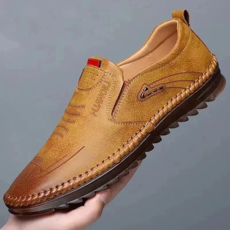 Mocasines de cuero para hombre